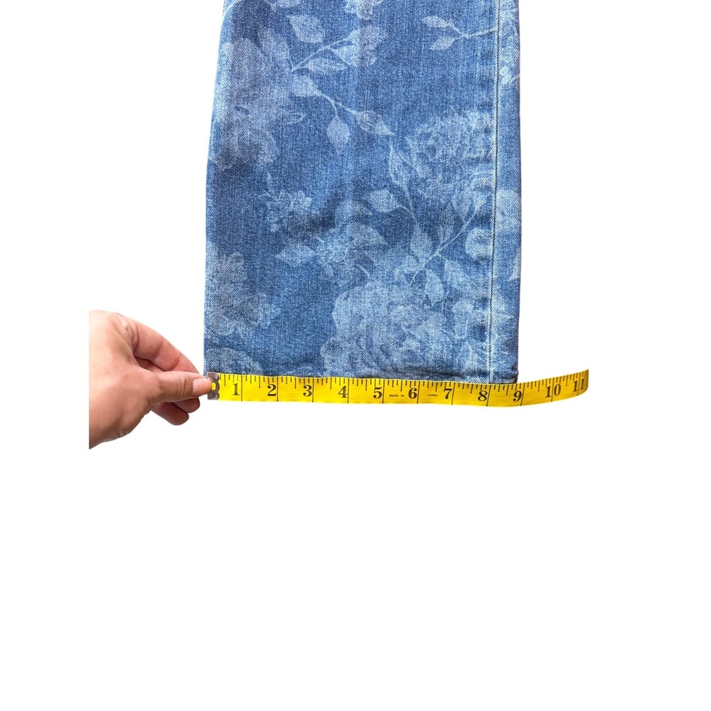 Johnny Was Rialto‎ Floral Boot Jean Women 31 Blue High Rise  Boho Romantic - Picture 6 of 9